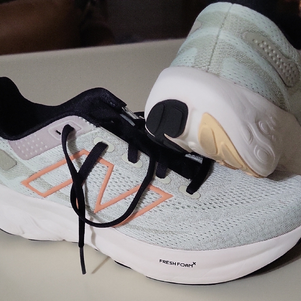 New Balance Women's Mint and Peach Fresh Foam Running Shoes